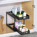 Dual Sliding Cabinet Organizer